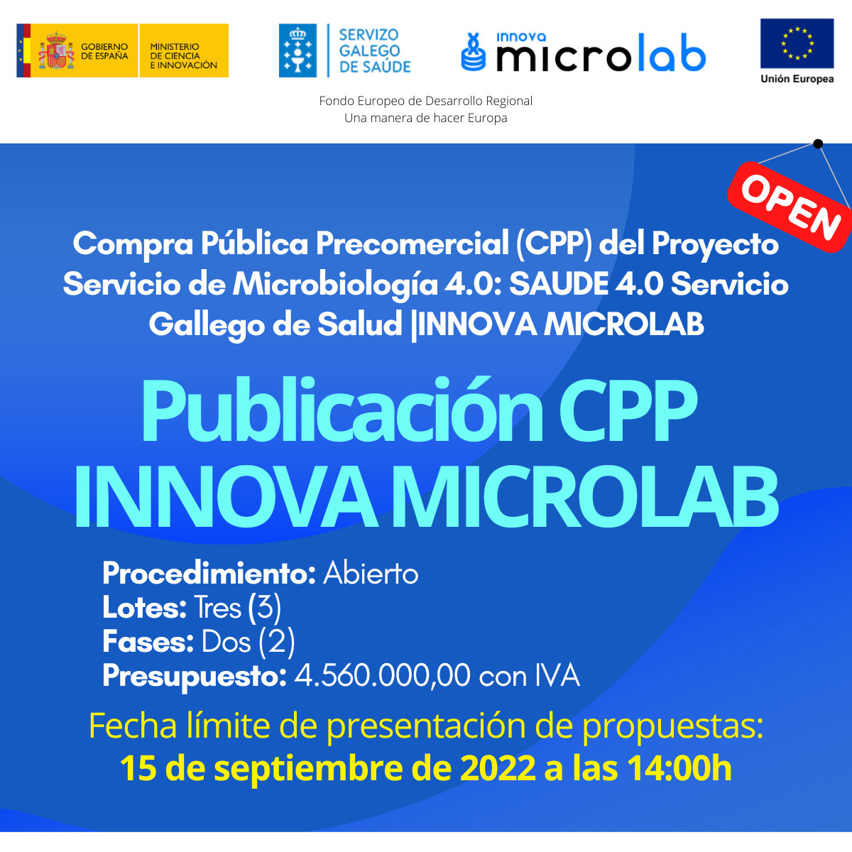 Participa en la licitación de la Compra Pública Precomercial del proyecto Innova MicroLab